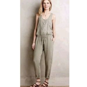 Anthropologie Cloth & Stone drawstring Jumpsuit M